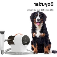 Aesco Xenon Smart Profesyonel Evcil Hayvan Bakım Seti Kedi Köpek Tarağı Vakumlu Tıraş Makinesi Tüy Toplama Aleti ve Tarama Kiti Pet Grooming X6301