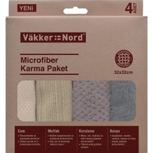 Vakker Nord Microfiber Karma Paket 4'lü