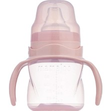 Mamajoo Kulplu Akıtmaz Eğitici Bardak 160 ml Powder Pınk & Anti-Kolik Uç (5 Adet)