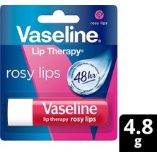 Vaseline Lip Therapy Dudak Bakım Kremi 4.8 gr Rosy Lips 48 Saat Nemlendirme Özelliği