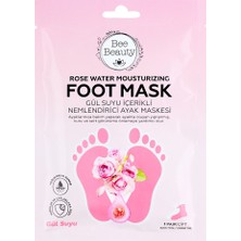 2 Adet Bee Beauty Gül Suyu Içerikli Nemlendirici Ayak Maskesi 30 ml