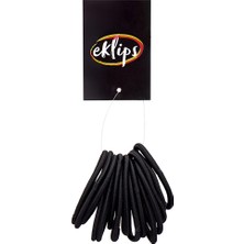 4 Adet Eklips Siyah Lastik Toka 15'li