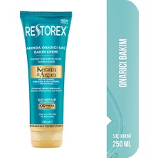 3 Adet Restorex Keratin & Argan Onarıcı Saç Bakım Kremi 250 ml