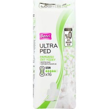 5 Adet Benri Ultra Ped Pamuklu Uzun 16'lı