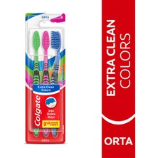 2 Adet Colgate Extra Clean Colors 3'lü Diş Fırçası