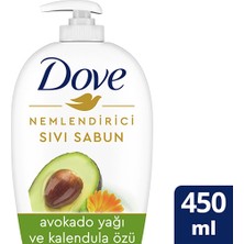 Dove Avokado Yağı ve Kalendula Özü 450 ml Nemlendirici Sıvı Sabun Yumuşak Ellere Özel 3 Adet