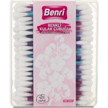 4 Adet Benri Renkli Kulak Temizleme Çubuğu 200 Adet