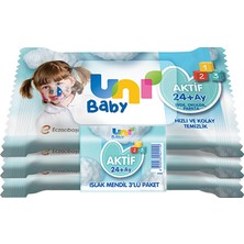 Uni Baby Aktif Bebek & Çocuk Cep Mendili 3 x 15 Adet