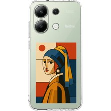 TechTree Redmi Note 13 4g Uyumlu Bauhaus Inci Küpeli Kız Baskılı Silikon Kılıf