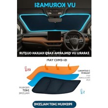 Aesco Araba Ön Cam Güneşlik Araba Araç Içi Güneşlik Araç Için Ön Cam Güneşliği 78-68 cm 2 Parça