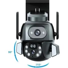 Nemere Ithalat 3mp + 3mp Wi-Fi Ip Tf Kart Girişli Optik Zoom Kamera