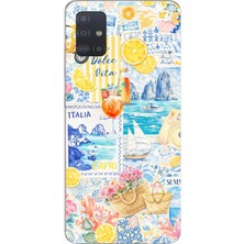 TechTree Samsung Galaxy A51 Uyumlu La Dolce Vita Italyan Rüyası Baskılı Silikon Kılıf