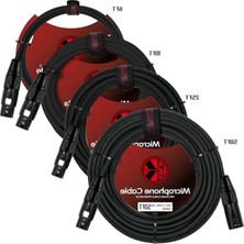 Aesco Kablo Mpc Mikrofon Kablosu, Xlr, Siyah, 6ft (MPC-270PB-06/BK)