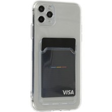 Die Grup Buğz Iphone 11 Pro Max Kılıf Kart Şeffaf Silikon - Şeffaf