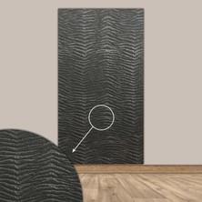 Aesco Tink 3D Kendinden Yapışkanlı Duvar Kağıdı Yeni Nesil Akustik Keçe Panel Desenli 52X98 cm (Koyu Gri, 2 Adet 1 M²)