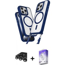 İlk El Grup Pilelistore™ iPhone 15 Pro Max Kılıf Atlas Doku Koleksiyonu - Siyah Bilvis 5in1 3D Magic Cam Ekran Koruyucu + Raze Metal Kamera Lens - Gs