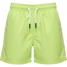 Noble Kids Erkek Çocuk Deniz Şortu Neon Yeşil