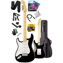 Aesco Midex RPH-40WB Siyah Beyaz Elektro Gitar Seti Hsh Manyetik Maple Klavye Üst Kalite