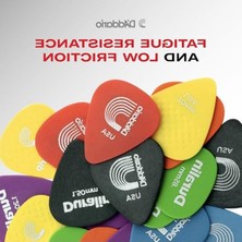 Aesco D'addario Duralin Gitar Seçtikleri - Gitar Aksesuarları - Akustik Gitar, Elektro Gitar, Bas Gitar Için Gitar Seçtikleri - Mükemmel Güç, Kavrama, Dayanıklılık - Mor, Ağır, 1,2 Mm, 10'lu Paket