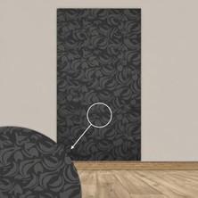 Aesco Tink 3D Kendinden Yapışkanlı Duvar Kağıdı Yeni Nesil Akustik Keçe Panel Modern Desen 52X98 cm (Koyu Gri, 10 Adet 5 M²)
