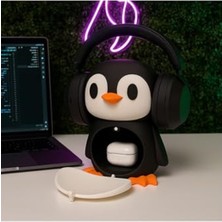 Aesco Penguen Kulaklık Standı Çok Renkli
