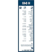 Aesco Bosch Arka Cam Sileceği - [290 Mm] Dacıa Sandero Iı (2015-2021) [b8] #H840