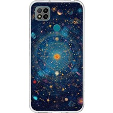 TechTree Redmi 9c / 10A Uyumlu Yıldız Atlası Kozmik Rehber Baskılı Silikon Kılıf