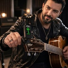 Aesco Joyo Dijital Klips Akort Cihazı, Kromatik Tuner, Gitar, Ukulele, Keman ve Saz Bağlama Için, Yüksek Kalite