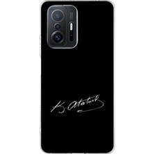 TechTree Xiaomi Mi 11T-11T Pro Uyumlu Atanın Izi Imza Baskılı Silikon Kılıf