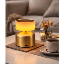Essey Lighting Dokunmatik Şarjlı LED Masa Lambası – Modern Geniş Başlıklı Kablosuz Abajur