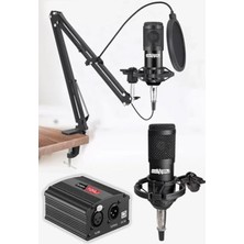 Aesco Lastvoice BM800YP Youtuber Mikrofon Phantom Stand Filtre 7.1 Seti