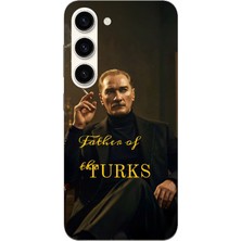 TechTree Samsung Galaxy S23 Uyumlu Atatürk Father Of The Turks Baskılı Silikon Kılıf