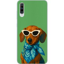 TechTree Samsung Galaxy A50-A30S Uyumlu Cool Dachshund Köpek Baskılı Silikon Kılıf
