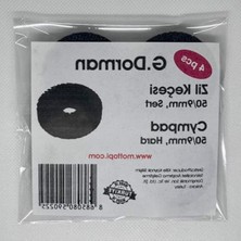 Aesco Tpu Zil Keçesi, 50/9mm, Sert, 3D Baskı, Uzun Ömürlü/siyah - 4 Adet