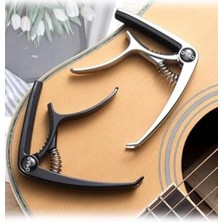 Aesco Q10-GR Çinko Alaşımlı Profesyonel Kapo Üst Kalite Capo (Tüm Gitarlar ile Uyumlu)