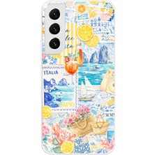 TechTree Samsung Galaxy S22 Uyumlu La Dolce Vita Italyan Rüyası Baskılı Silikon Kılıf