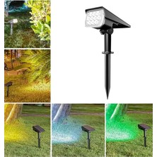 Aesco XF-7825 Güneş Enerjili Solar Bahçe Aydınlatması Saplamalı Çim Lambası (Istediğiniz Renkte Yanar)          [enerji Sınıfı A]