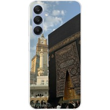 TechTree Samsung Galaxy A25 Uyumlu Manevi Huzur Kabe Kapısı Umre Baskılı Silikon Kılıf