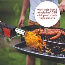 Aesco Açık Havada Yemek Pişirmek Için Mangal Fanı, Pilli Mangal Vantilatörü ve Taşınabilir Elektrikli Barbekü Fanı, Hava Üfleyici, Elektrikli Barbekü Fanı, Dış Mekan, Kamp, Yemek Pişirme, Piknik Için