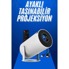 Nemere Taşınabilir Projeksiyon Ayaklı Projektör Android Uyumlu Hdmı Girişli