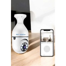 Nemere Güvenlik Kamerası Wifi Kamera Duylu Ev Kamerası Wifi Bağlantılı Dönebilen