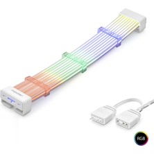 Die Grup Silikon Işıklı Bükülebilir Argb Light Board 28 Pin - Beyaz ND2802