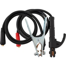 Rotor Kablolu Kaynak Pensesi Seti (Elektrod Tutucu + Topraklama) 16 Mm² 300A – 12 mm Fiş