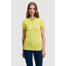 U.S. Polo Assn. Kadın Fıstık Yeşili Polo Yaka Basic Tişört 50323461-VR087