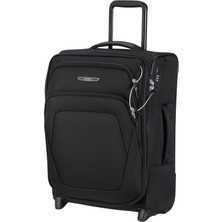 Samsonite Spark Sng Eco - El Bagajı Valizi, 2 Rulo Dik Yumuşak Bagaj 55 x 40 x 20/23 Cm, Havayolu Uyumlu Ryanair ve Easyjet, Genişletilebilir, 48,5/57 L - Siyah (Siyah)
