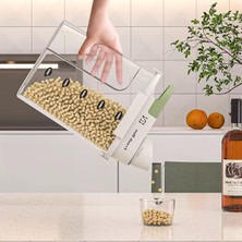 Aesco Orret Home Mika Sızdırmaz Ölçekli Deterjan ve Kuru Bakliyat Saklama Kabı, Çok Amaçlı, Gıda Güvenliği ve Hijyen Için Ideal, Mutfak ve Çamaşır Odası Düzenleyici (2500 M)