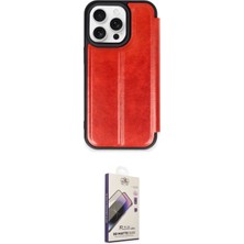 Motto Ticaret Apple Uyumlu iPhone 15 Pro Max Kılıf Zirve Yansıma Serisi Ikili Koruma Seti