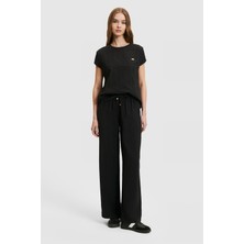 U.S. Polo Assn. Kadın Siyah Kanvas Pantolon 50321973-VR046