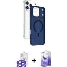 İlk El Grup Pilelistore™ iPhone 17 Pro Max Kılıf Ahenk Minimal Serisi - Siyah Bilvis 5in1 5d Magic Hayalet Cam Ekran Koruyucu + Bilvis Titan Kamera Lens - Lt