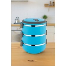 Aesco Freshbox 3 Katlı Sızdırmaz Yemek Termosu Sefer Tası 1,8 Lt, Hava Geçirmez, Bpa Içermez, Freshbox (Koyu Pembe)